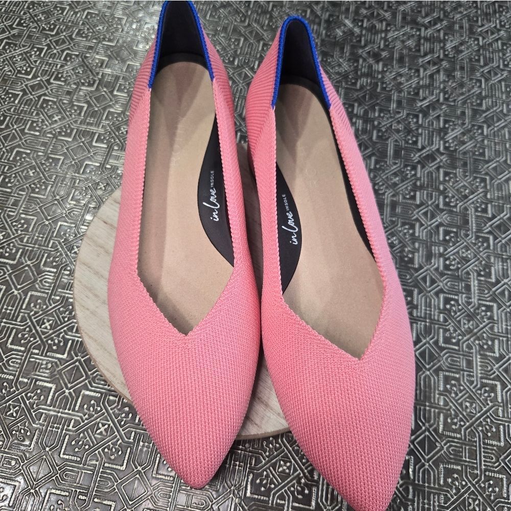 🐢 Rothy's The High Point Tulip Pink 🩷 Size 6.5 NWOT - Picture 9 of 11